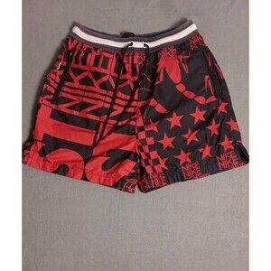 Nike SportsWear NSW Printed Scorpion Shorts Black Red AR1640-657 Men’s Size L